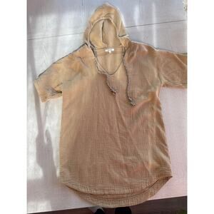 Madewell 100% Cotton Brown tunic Dress Boho Bohemian Desert